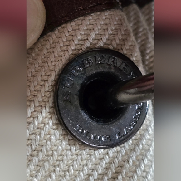 Burberry Blue Label Canvas Shoulder Bag - Picture 3 of 16